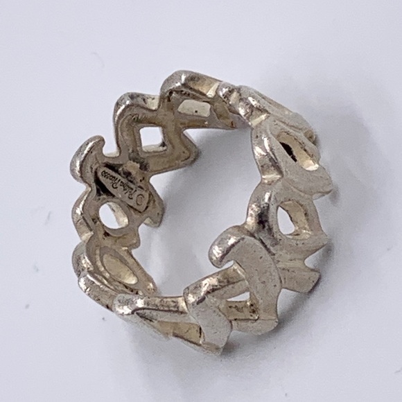 Tiffany & Co 925 Silver Loving Heart Vintage Ring - Picture 4 of 7